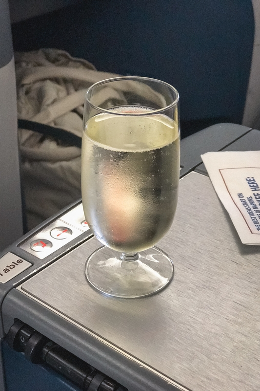 Sparkling Wine at Thirty Thousand Feet