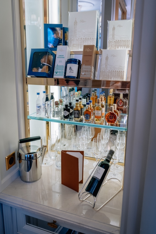 Parisian Luxury Fragrances and Spirits Cabinet