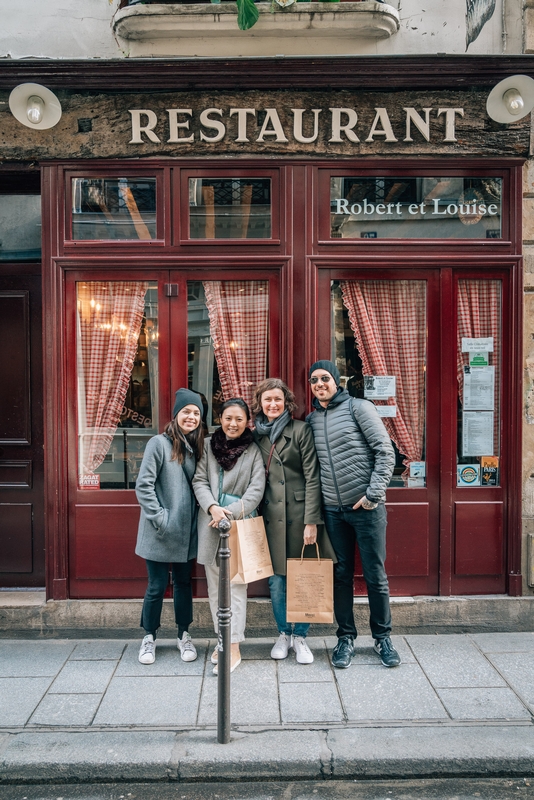 The Theory Gang at Restaurant Robert et Louis Paris