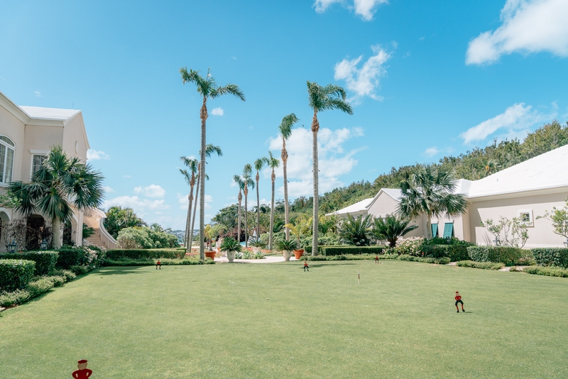 Wide Shot of the Croquet Lawn