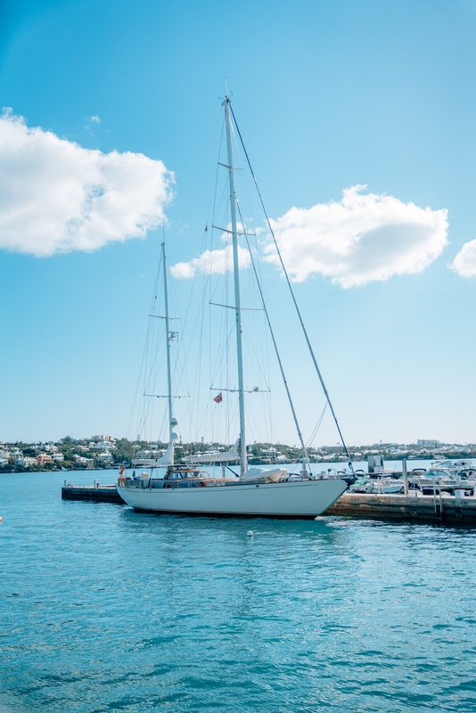 A Yacht Parked in Hamilton