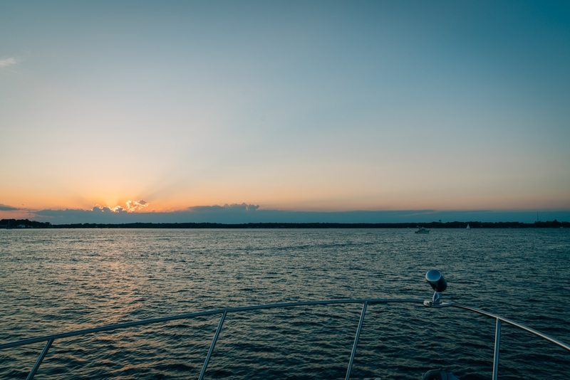 Sunset over Shelter Island