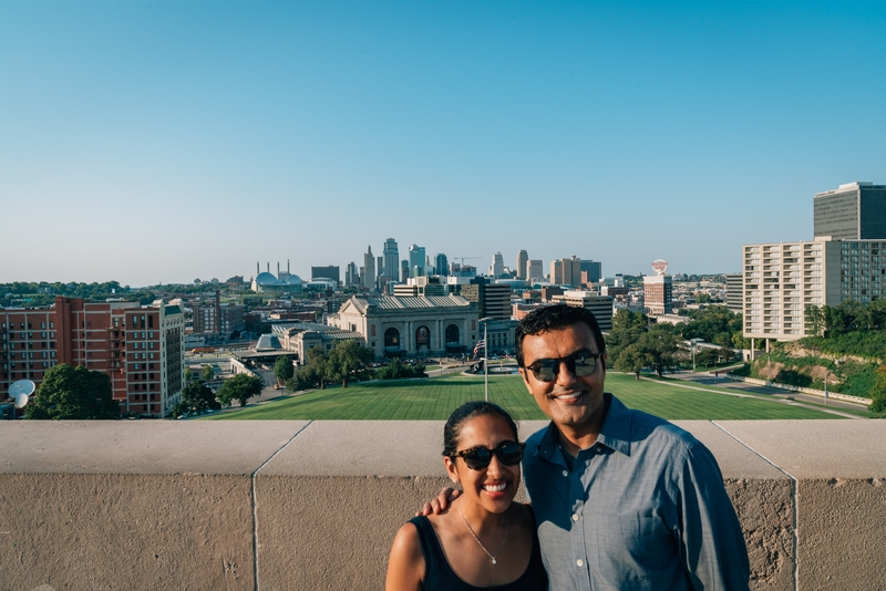 Ragini and Moki at Liberty Memorial