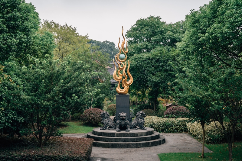 A Statue in the Garden