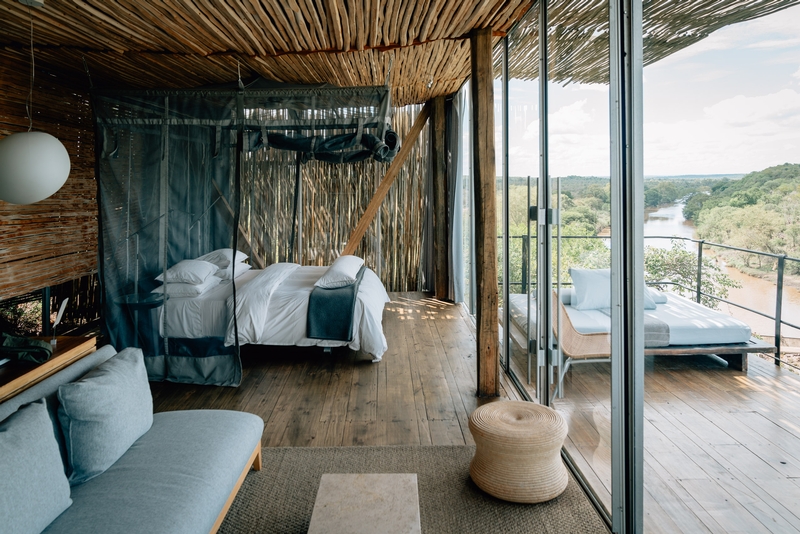 Luxury Safari Bedroom Overlooking River Valley