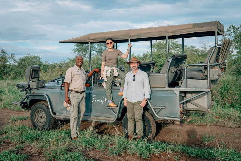 Sunset on our First Game Drive