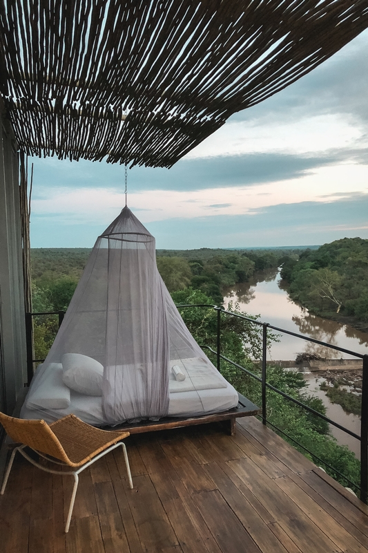 Canopy Bed Overlooking Tropical River