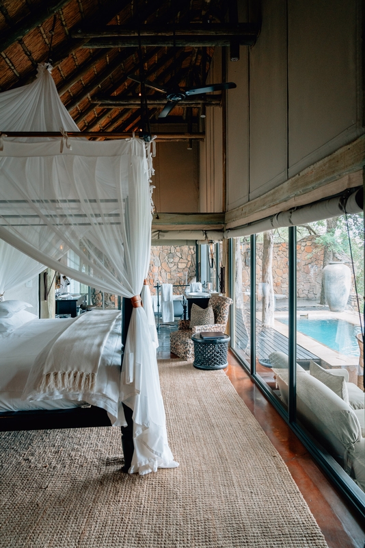 Luxurious Safari Bedroom With Pool View