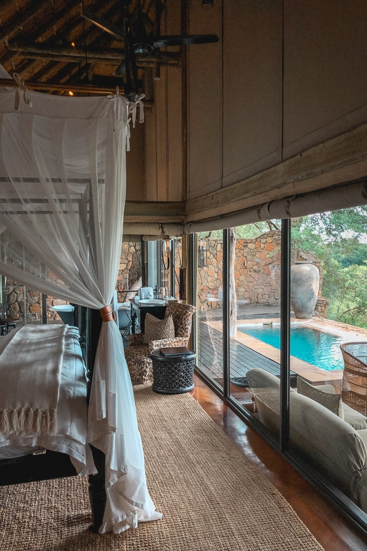 Luxury Safari Bedroom With Pool View