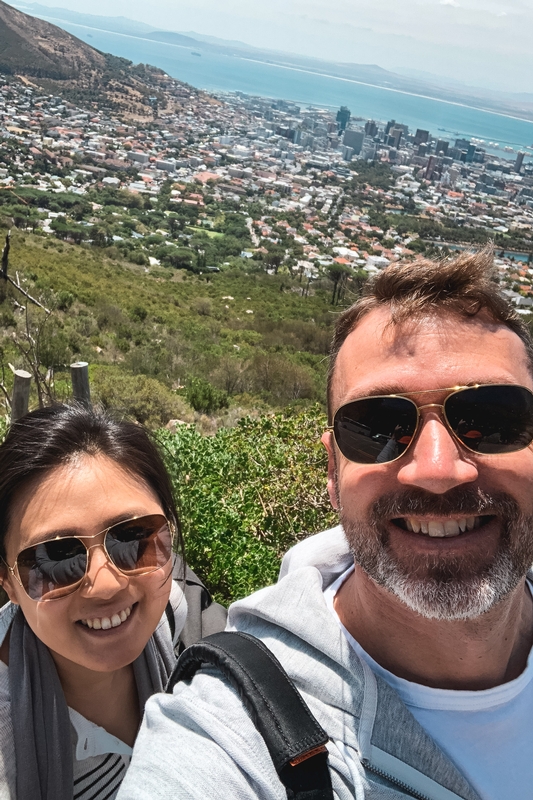 Visitors at Cape Town Mountain Overlook
