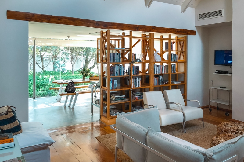 Modern Living Room With Garden View
