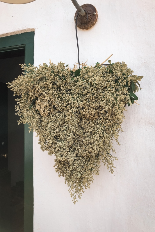 White Baby's Breath Hanging Basket