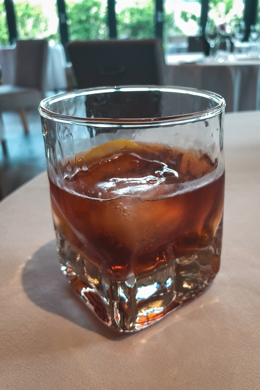 Iced Cola Glass on Modern Table