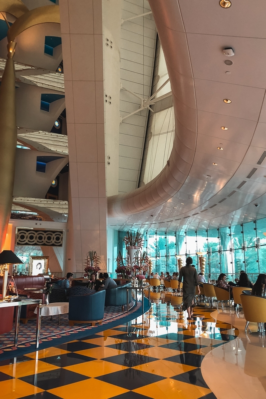 Contemporary Hotel Lobby With Curved Ceiling