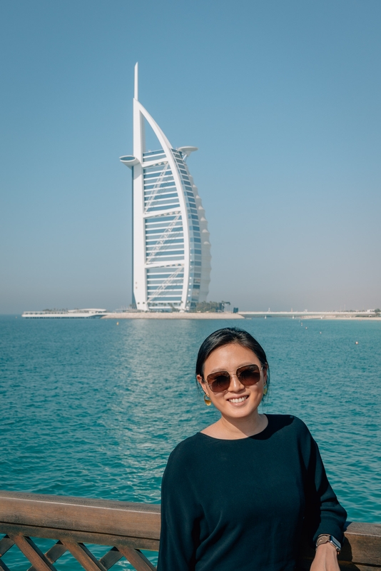 Jessica at the Burj al Arab