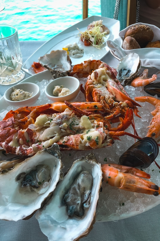 Luxury Seafood Platter by Pool