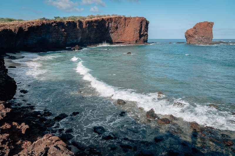 Sweetheart Rock near Shark's Bay Lanai