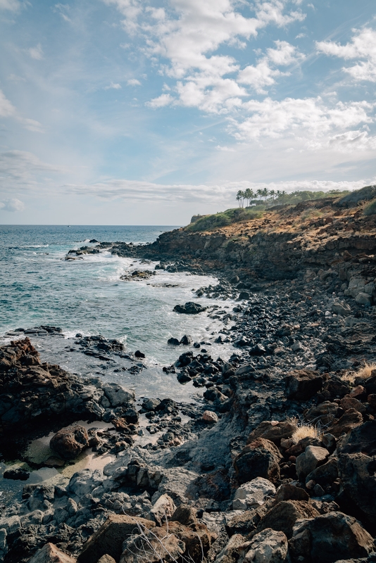 The Dramatic Coastline Along Lanai