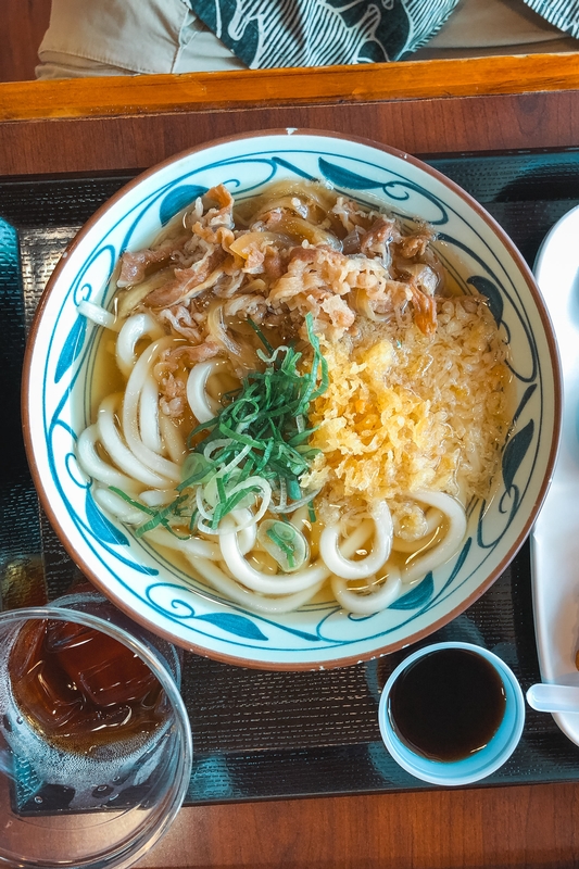 Crispy Tempura Udon With Green Onions