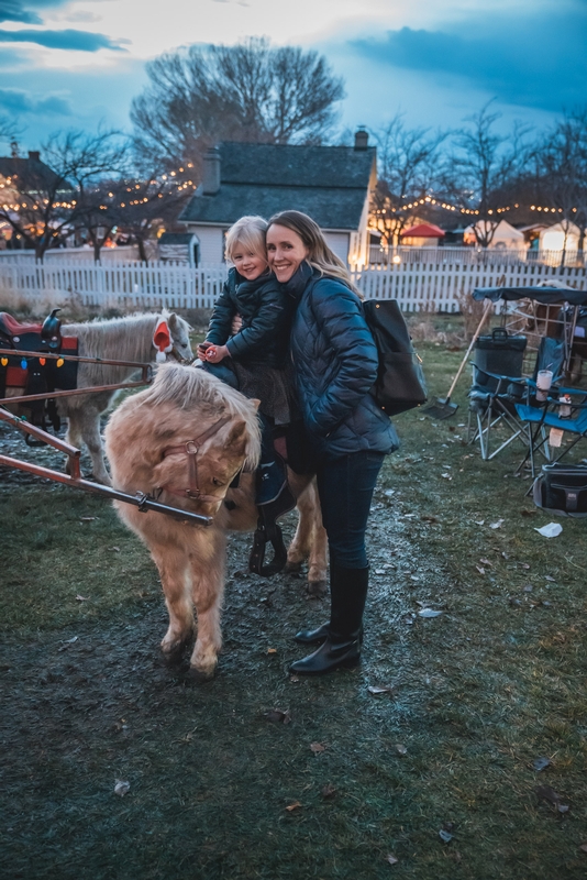 Clara and Martha on the Pony Ride