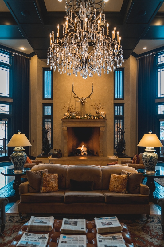 The Lobby of the Waldorf Astoria Park City