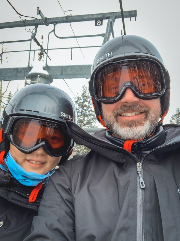 Jessica and Kris on the Lift