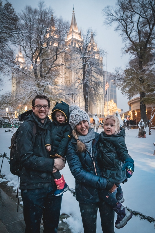 The Blomquists at Temple Square 2