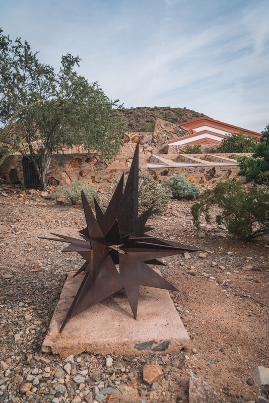 Steel Sculpture on the Landscape