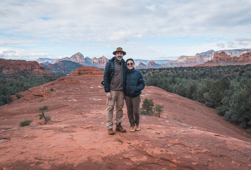 Kris and Jessica above Sedona