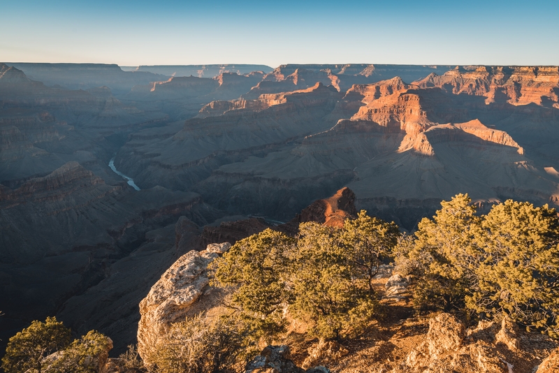 Golden Light on Grand Canyon Walls