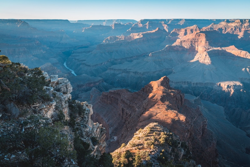 Grand Canyon's Layered Formations and River