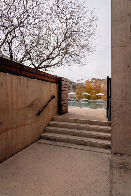 Concrete Steps Through Modern Architectural Passage