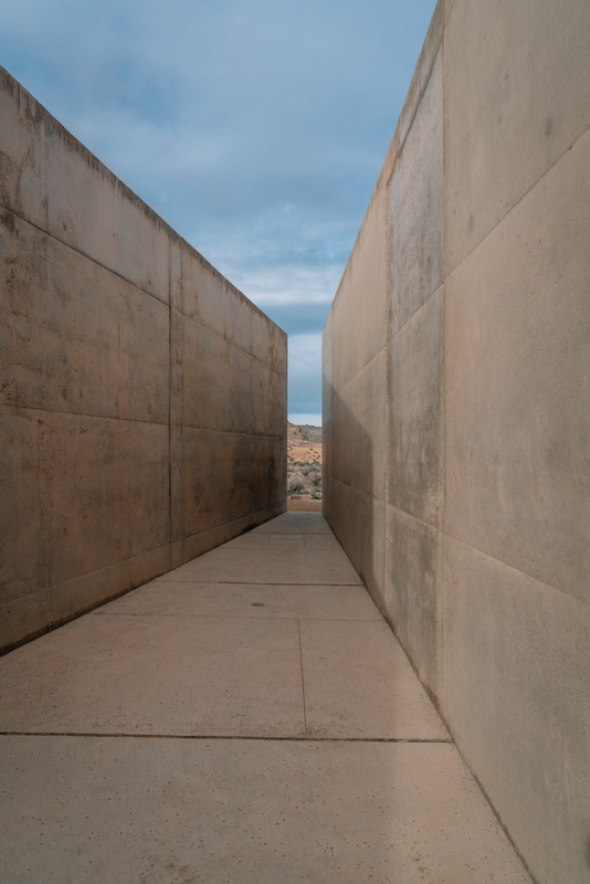 Desert Gateway Through Narrow Passage