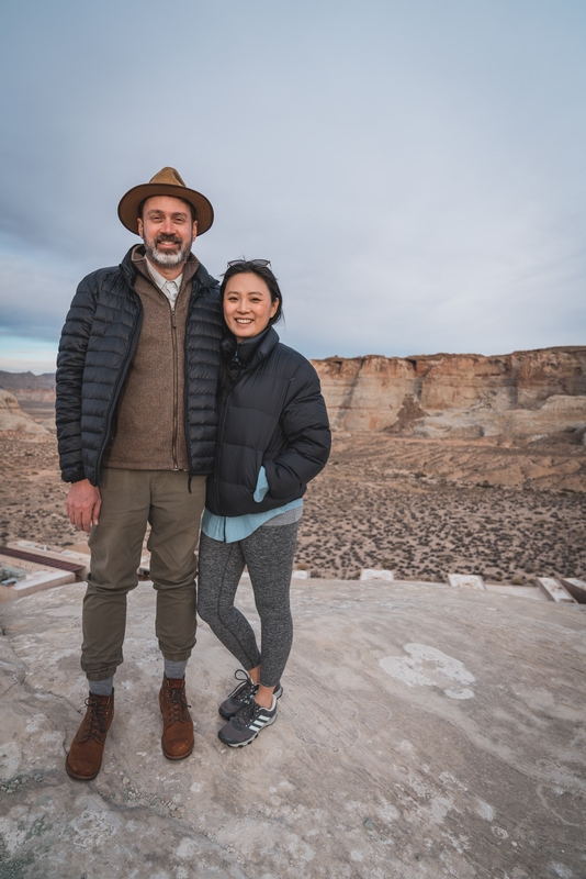 Kris and Jessica Above Amangiri