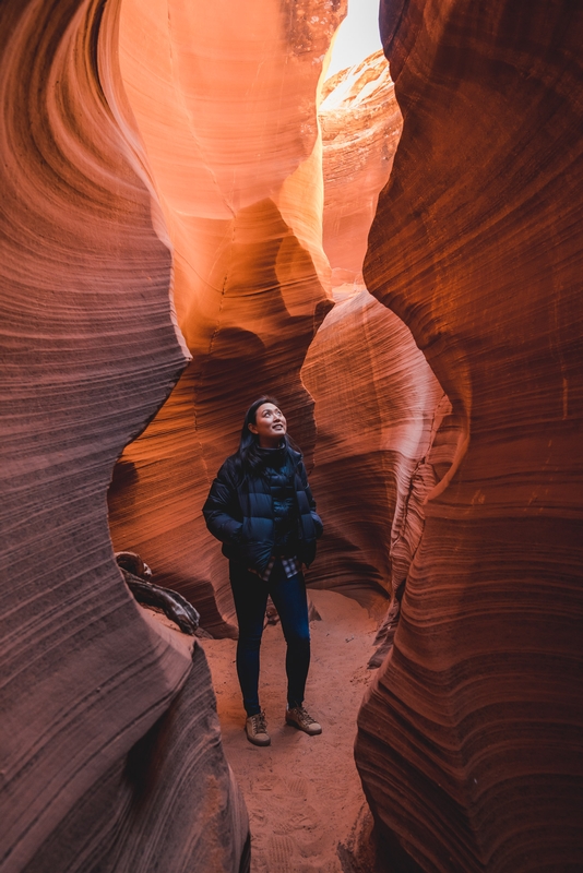 A Break of Sun Deep in Rattlesnake Canyon