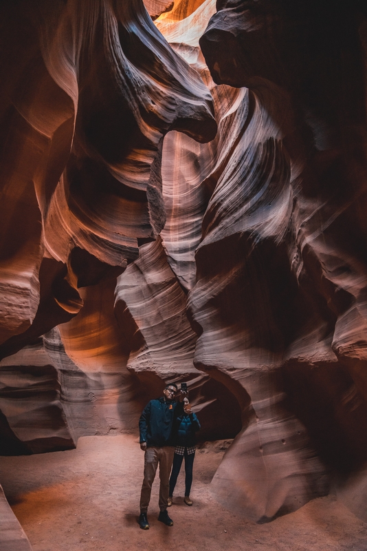 Jessica and our Guide at Owl Canyon