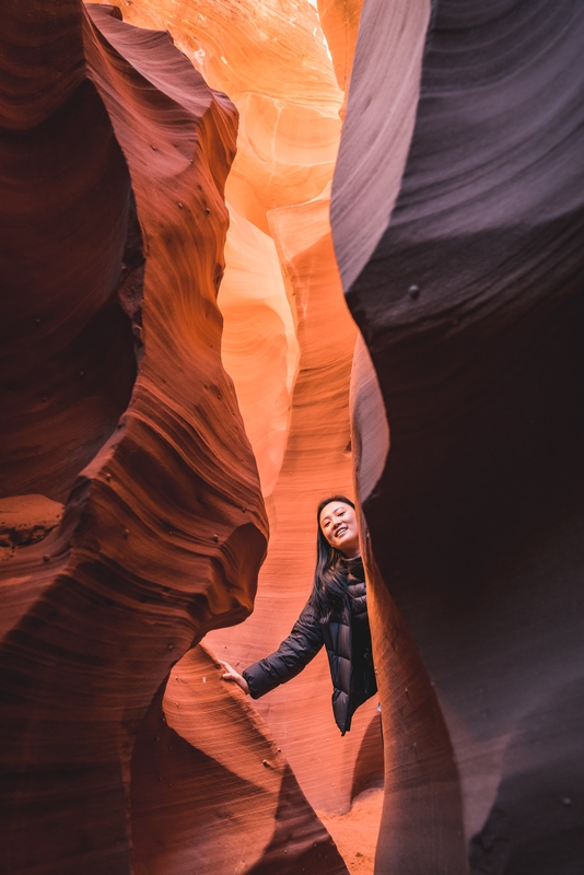 Jessica Hides in Rattlesnake Canyon