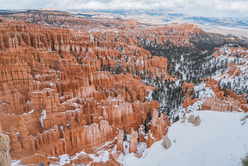 Snow at Bryce Canyon