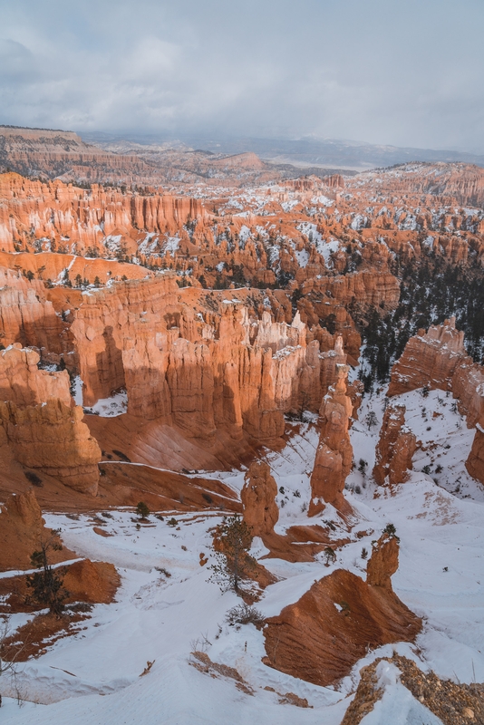 Sun and Snow at Bryce Canyon