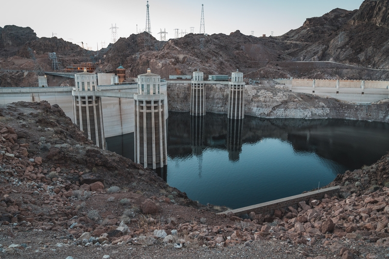 Behind the Hoover Dam