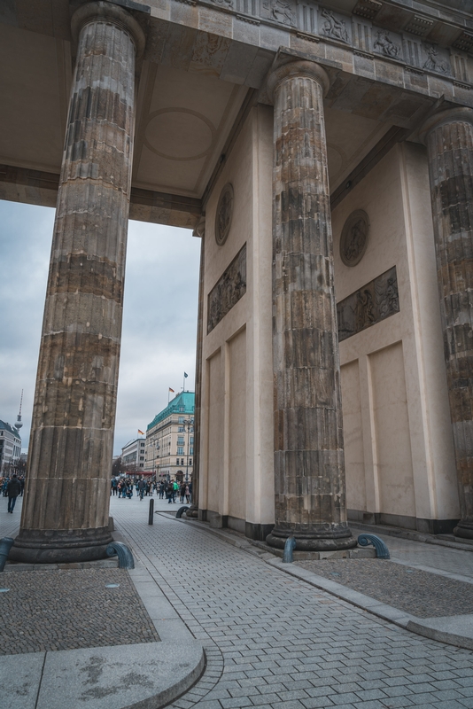 Entering the Brandenburg Gate