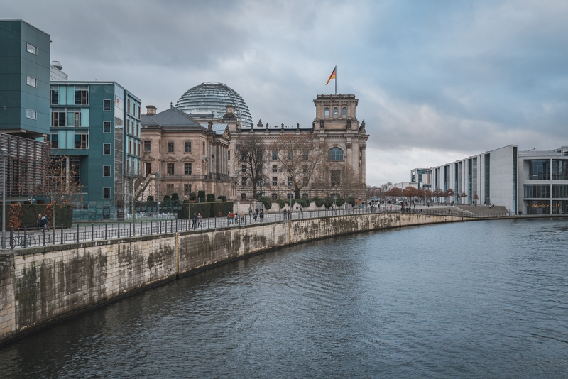 Outside the Reichstag