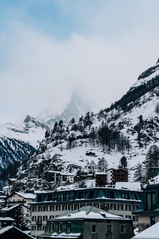 A Morning Glimpse of the Matterhorn