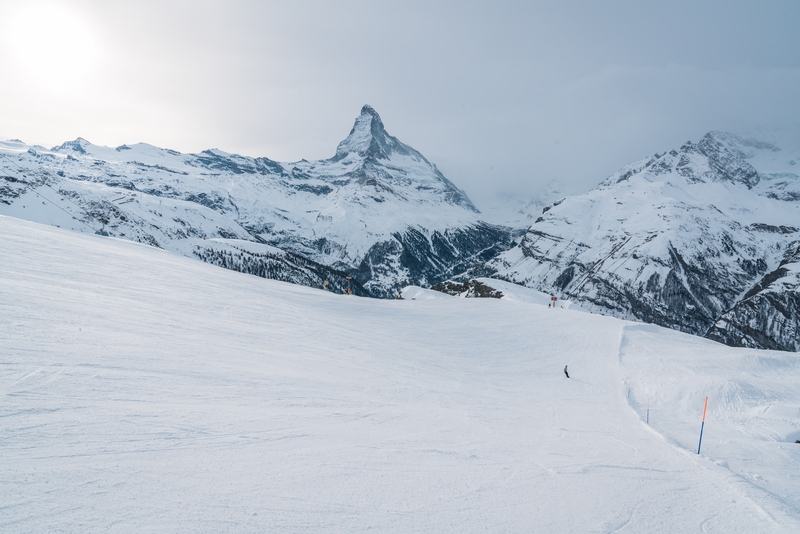 Late Afternoon at the Matterhorn Zermatt Ski Area
