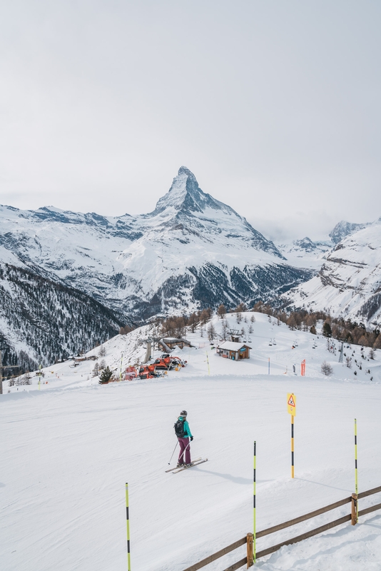 The Matterhorn while Skiing