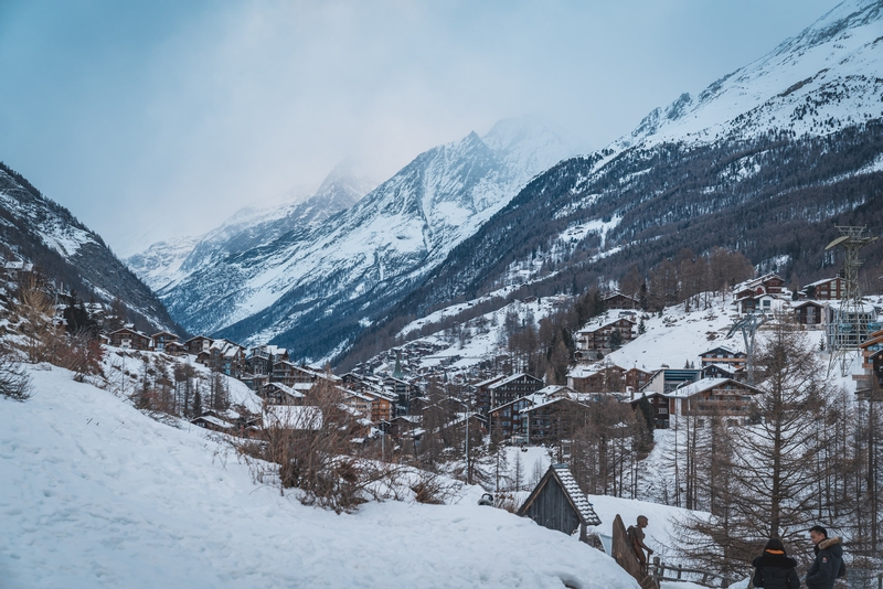 Hiking Back Down to Zermatt