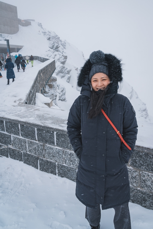 Winter Smile at Mountain Peak