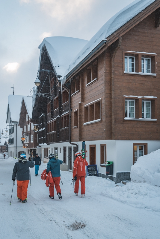 Hiking Toward the Lift in Andermatt