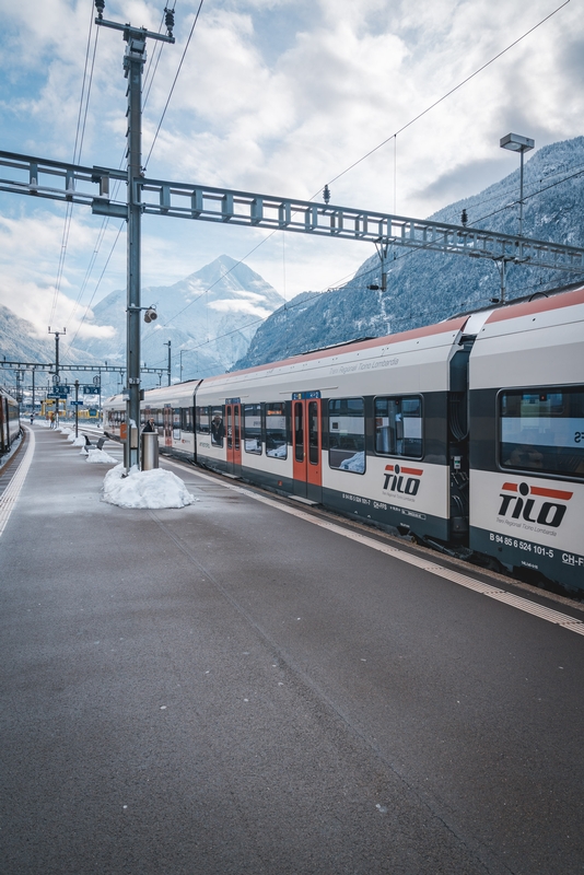 The Mountain Train from Andermatt to Lucerne - Tall