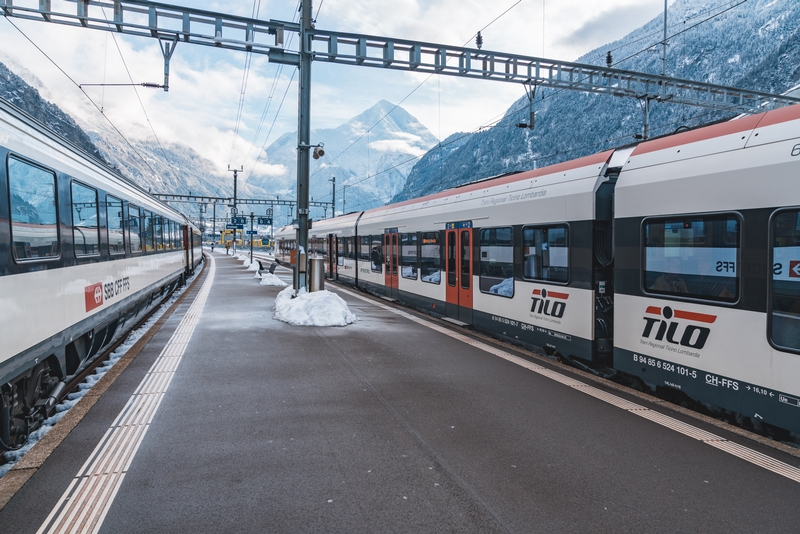 The Mountain Train from Andermatt to Lucerne